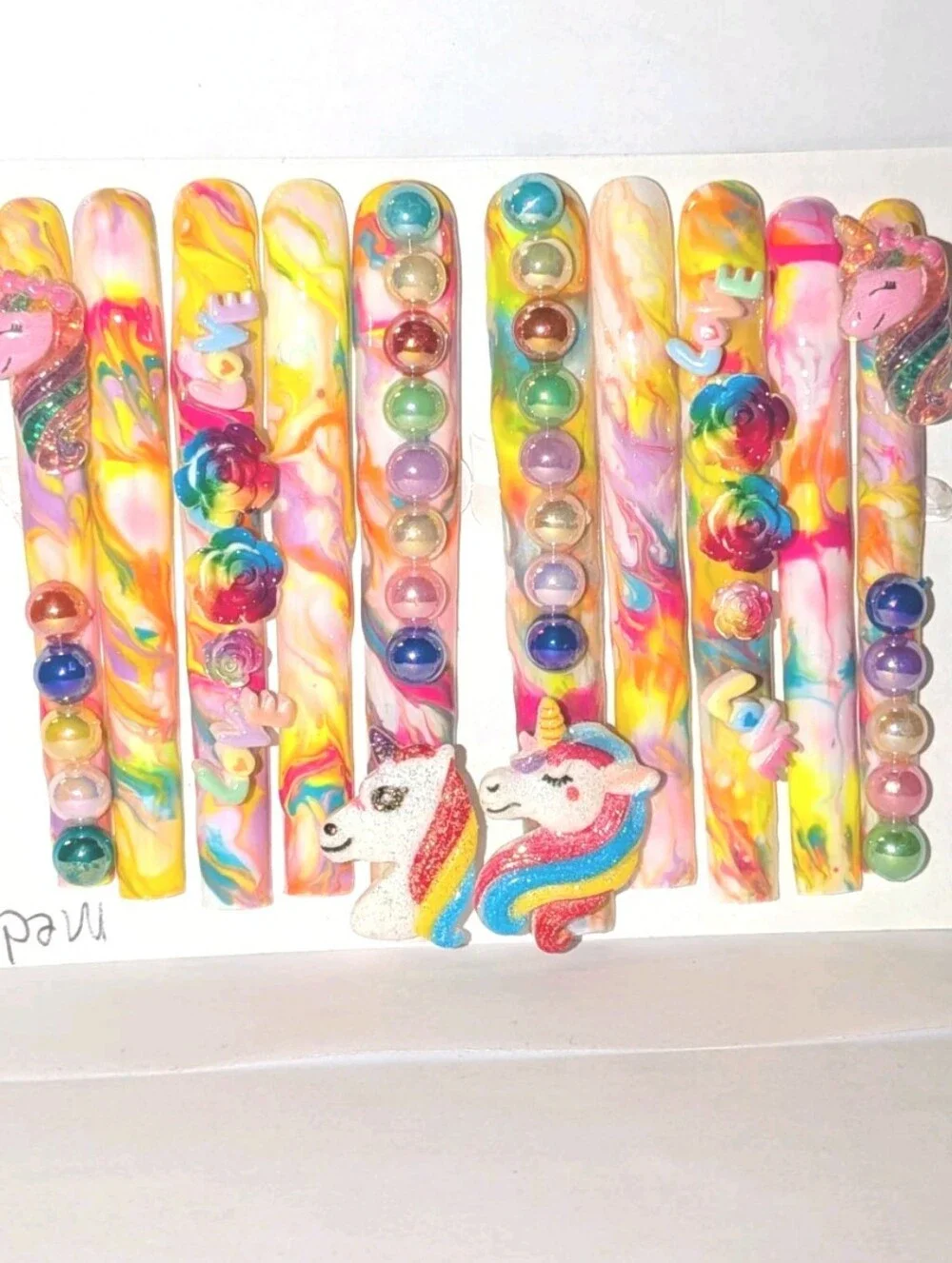 Handmade acrylic vibrant
